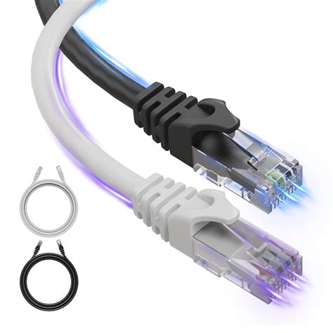 Cat6 Ethernet Cable, 20 Feet (2 Pack) LAN, utp Cat 6, RJ45, Network ...