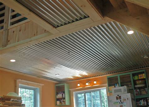 Galvanized Metal On Interior Ceilings