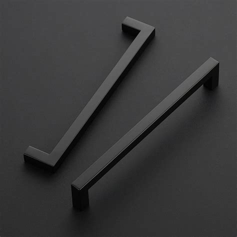 Buy Ravinte 5 Pack 8 Inch Kitchen Square Cabinet Handles Matte Black ...