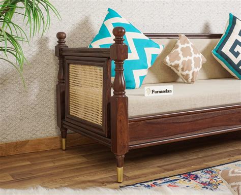 Buy Online Boston Solid Wood Three Seater Sofa