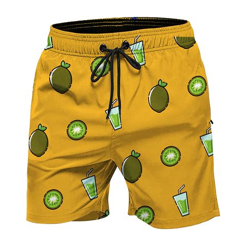 Quick Dry Bathing Suits for Men Sports Printed Pants Swimsuits Beach ...