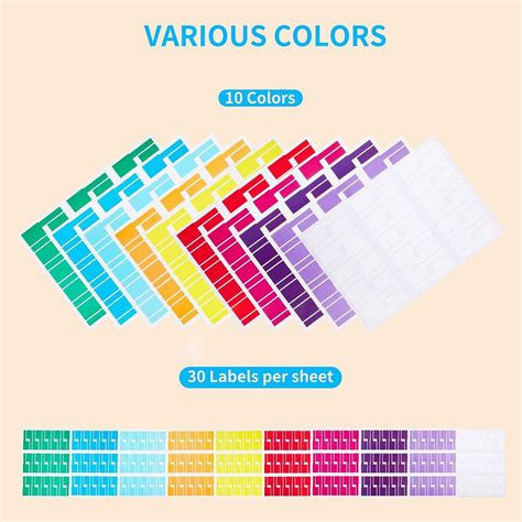 300 Pcs Cable Labels, JIQEZNL Premium 10 Colors Wire India | Ubuy