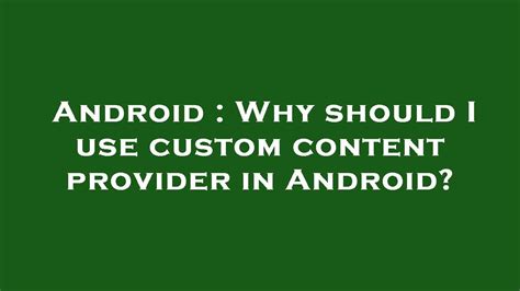 Custom Content Provider Android 的图像结果
