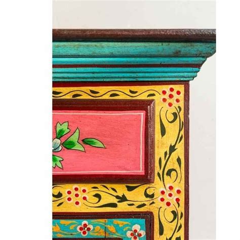 Handicraft Painted Side Storage Cabinet, Wooden Kitchen Cabinet/Bedroom ...