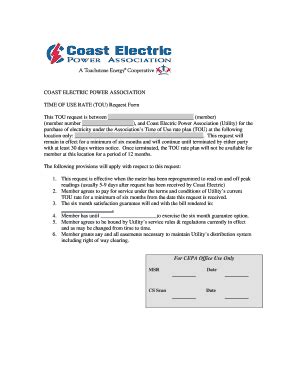 Fillable Online COAST ELECTRIC POWER ASSOCIATION Fax Email Print ...