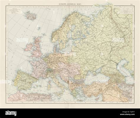 Map Of Europe In The 1900 S