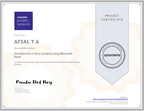 Data analysis certificate - P R O J E C T C E R T I F I C A T E E D U C ...