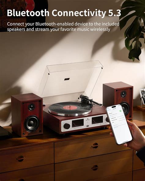ANGELSHORN ANGELS HORN Vintage Turntable Bluetooth HiFi India | Ubuy