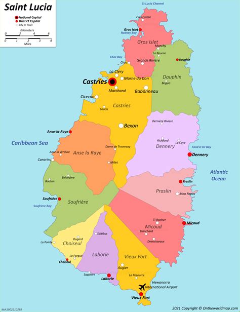 Saint Lucia Map | Detailed Maps of Saint Lucia Island