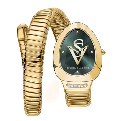 Reloj para mujer Christian Van Sant con esfera verde Naga - CV0875 ...
