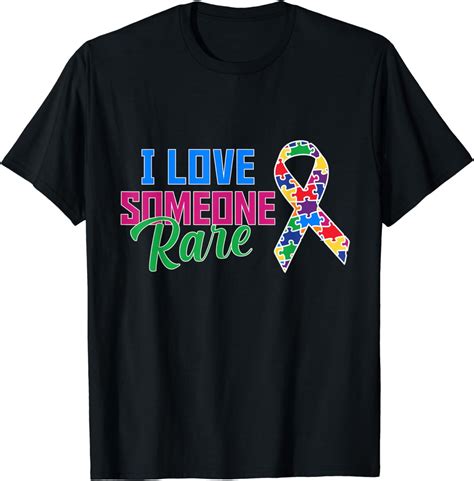 Rare Disease Awareness Autism Ribbon, I Love Someone Rare T-Shirt - Walmart.com
