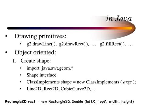 Java Graphics Tutorial 的图像结果