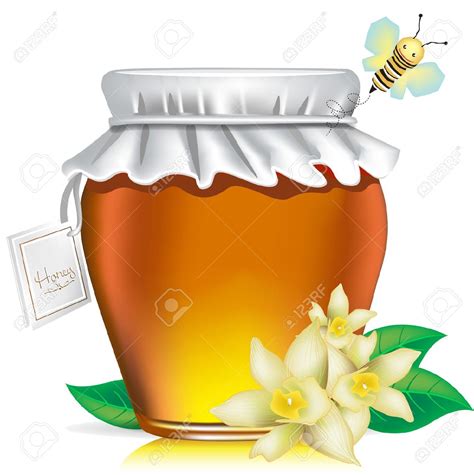 honey bee: honey jar with tag, | Clipart Panda - Free Clipart Images