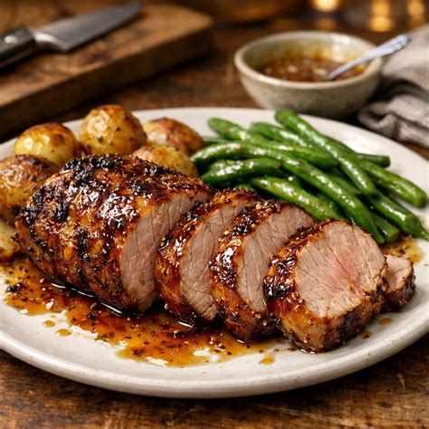 Honey Mustard Glazed Pork Tenderloin Recipe | ItsOnly.Recipes