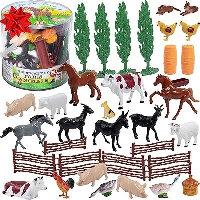 SCS Direct Farm Animal Toy Action Figure 50pc Set - Different India | Ubuy