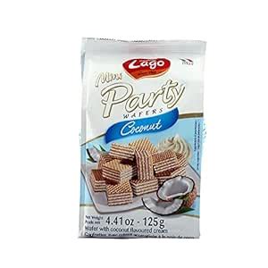 Lago Mini Party Wafers Coconut Cream 125 gm : Amazon.in: Grocery ...