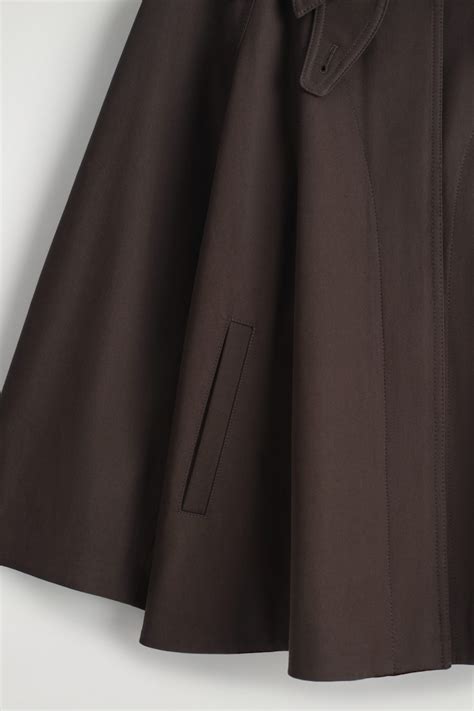 A-LINE TRENCH COAT - BROWN | COS