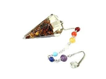 Jet Tiger Eye Orgone Pendulum 2 inch Jet International Crystal Therapy ...