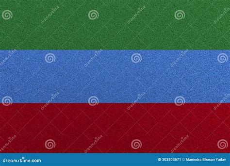 Flag of Dagestan, Fabric Flag of Dagestan. National Flag of Dagestan ...