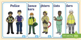 Life Skills - Term 3 - Posters: People Who Help Us