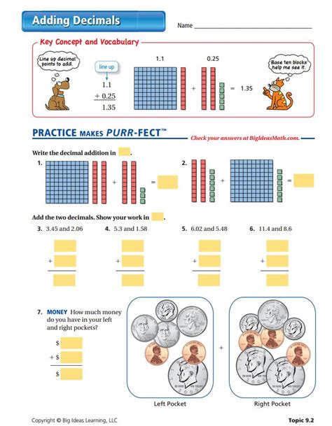 Worksheetcloud Adding Decimals 的图像结果