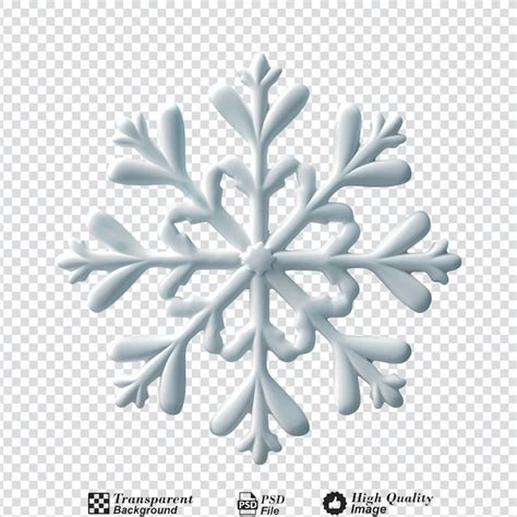 3d icon of christmas snowflake isolated on transparent background ...