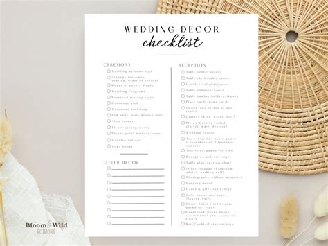 Image result for Wedding Reception Decor Checklist