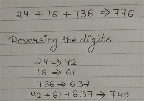 find the sum of 24,16,736 AND THE number formed by reversing its digits ...