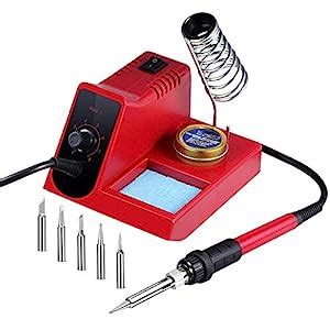 60W Soldering Iron Station, 8 Level Adjust Temperature Control ...