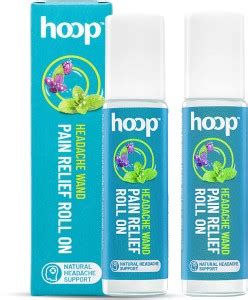 hoop Headache Roll On - Quick Natural Relief from Migraine, Sinus ...