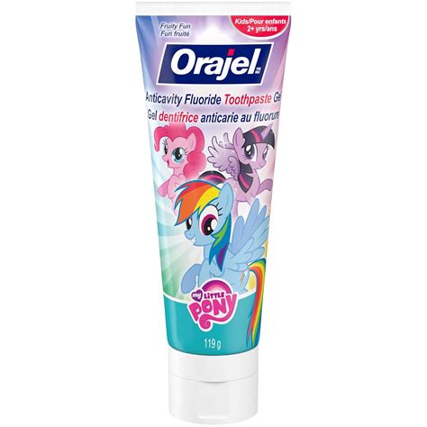 Orajel My Little Pony Anticavity Fluoride Toothpaste, Fruity Fun, 4.2 ...