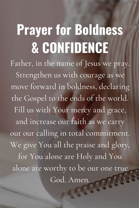 Prayer for Boldness and Courage To Speak the Right Words - Lift Your Name