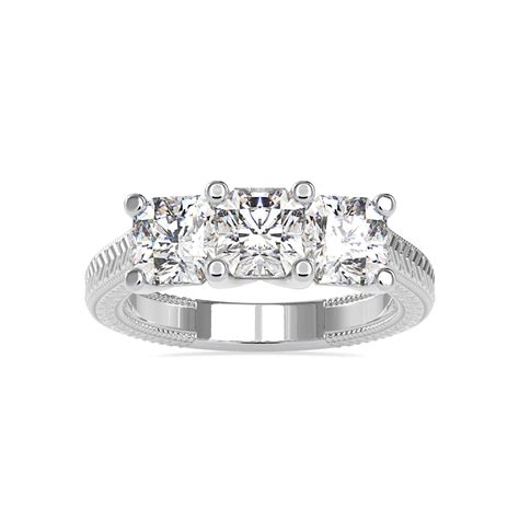 Buy Triplicate Silver Engagement Ring for Women | Cutiefy