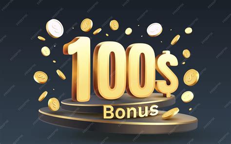 Premium Vector | Bonus 100 dollar and coins coupon special voucher ...