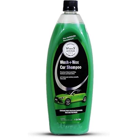 Wavex® Wash and Wax Car Shampoo 1 LTR Gives Wet Look Shine,Buttery ...