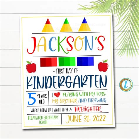 First Day Of Preschool Sign 2022