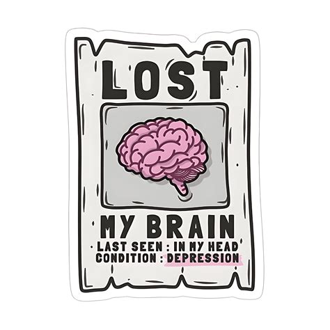 Lost Brain Sticker – sticckiz.com