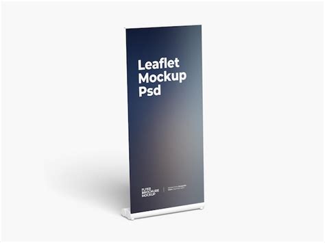 Vertical roll up banner mockup | Premium PSD