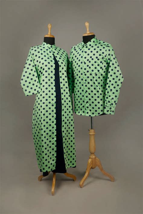 Green With Bule Dot Couple Combo Matching Set – Anveshana Clothing