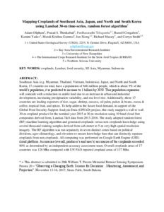 Mapping Croplands of Southeast Asia, Japan, and North and South Korea ...