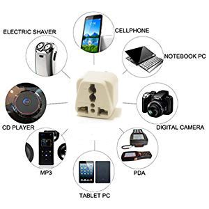 Gadget Wagon 10 amps Australia - India 3 pin Converter Plug | Pack of 3 ...