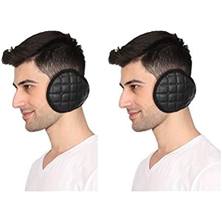 FabSeasons Black Headwear Faux Fur Ear Muffs/Ear Warmers - Behind The ...