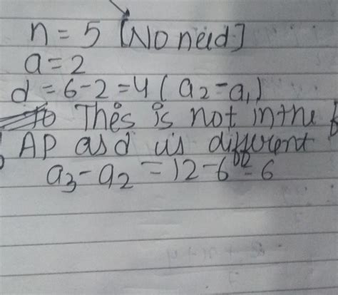 For n = 5,1. Write the next term() 2, 6, 12, 20, ... - Brainly.in