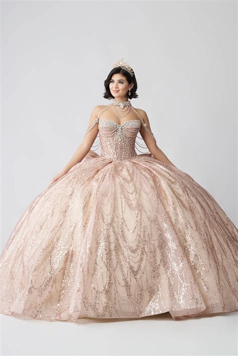 Rose Gold Quinceañera Dresses | Rose Gold Quince Dresses