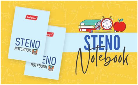 Neelgagan Steno Notebook, Shorthand Writing Notebook- 12.5cm x 19.0cm ...