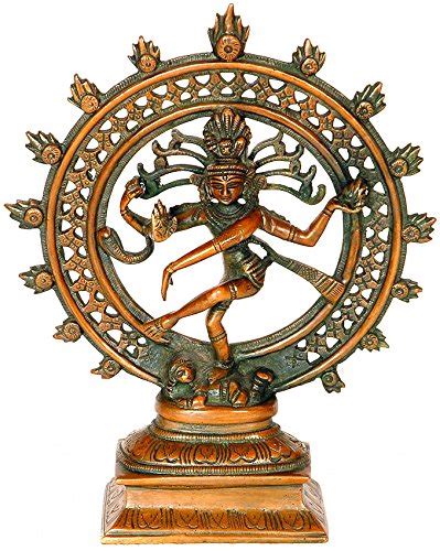 Exotic India Nataraja - Brass Statue - Color Chola Color : Amazon.in ...