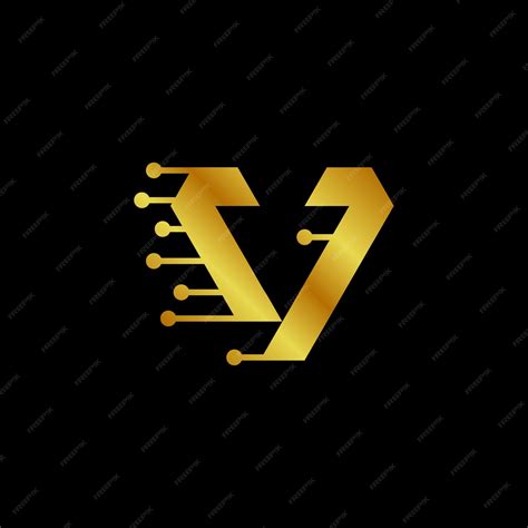 V new logo design | Premium AI-generated vector
