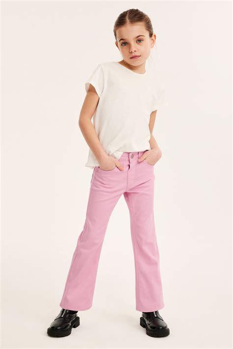 Bootcut jeans mid waist | Rosa | Barn | Kappahl