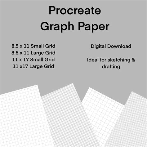 Digital Graph Grid Paper for Procreate for Drafting/drawing/sketching - Etsy