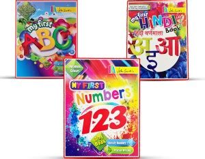 John Smith's Kids Early Learning Books Set Of 3- Alphabets, Numbers And ...